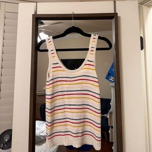 Madewell Striped Knit Tank Top
